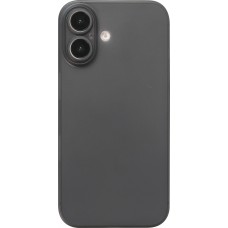 iPhone 16 Plus Case H&uuml;lle - Ultraflaches matte semi-transparente Kunststoff - Schwarz
