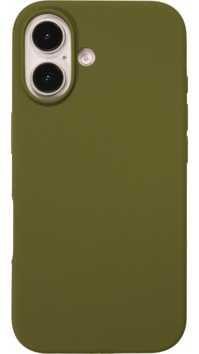 Coque iPhone 16 Plus - Soft Touch - Vert militaire