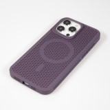 iPhone 15 Pro Max Case Hülle - Ultra-leicht und luftig mit MagSafe-kompatiblem Gitterdesign - Violett