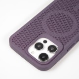iPhone 15 Pro Max Case Hülle - Ultra-leicht und luftig mit MagSafe-kompatiblem Gitterdesign - Violett