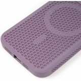iPhone 15 Pro Max Case Hülle - Ultra-leicht und luftig mit MagSafe-kompatiblem Gitterdesign - Violett