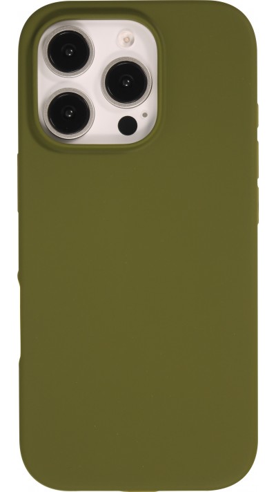 iPhone 16 Pro Case H&uuml;lle - Soft Touch - Milit&auml;rgr&uuml;n