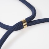 iPhone 16e Case Hülle - Bio Eco-Friendly Vegan mit Handykette Necklace blau