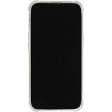 iPhone 16e Case Hülle - Bumper Glass TPU Anti-Schock mit Acryl - Transparent