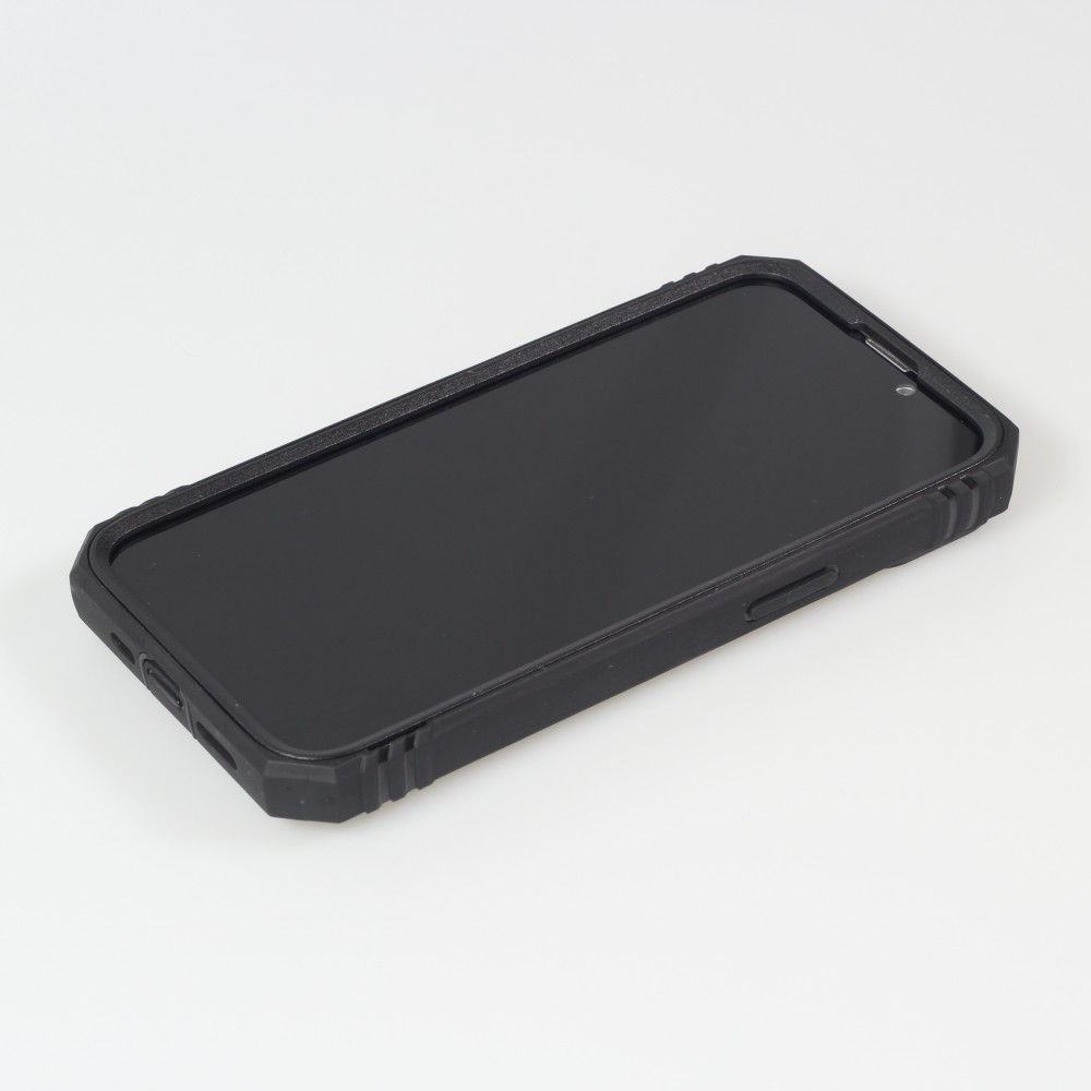 iPhone 16e Case Hülle - Full Body Armor Military-Grade - Schwarz