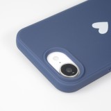 Hülle iPhone 16e - Gummi Herz blau