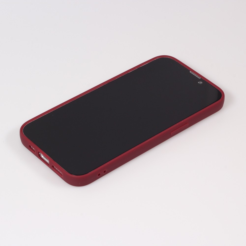 Hülle iPhone 16e - Gummi Herz - Rot