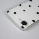 iPhone 16e Case Hülle - Gummi kleines Herz - Schwarz