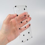 iPhone 16e Case Hülle - Gummi kleines Herz - Schwarz