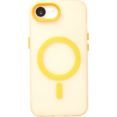Coque iPhone 16e - Jelly Color semi-transparent avec MagSafe - Orange