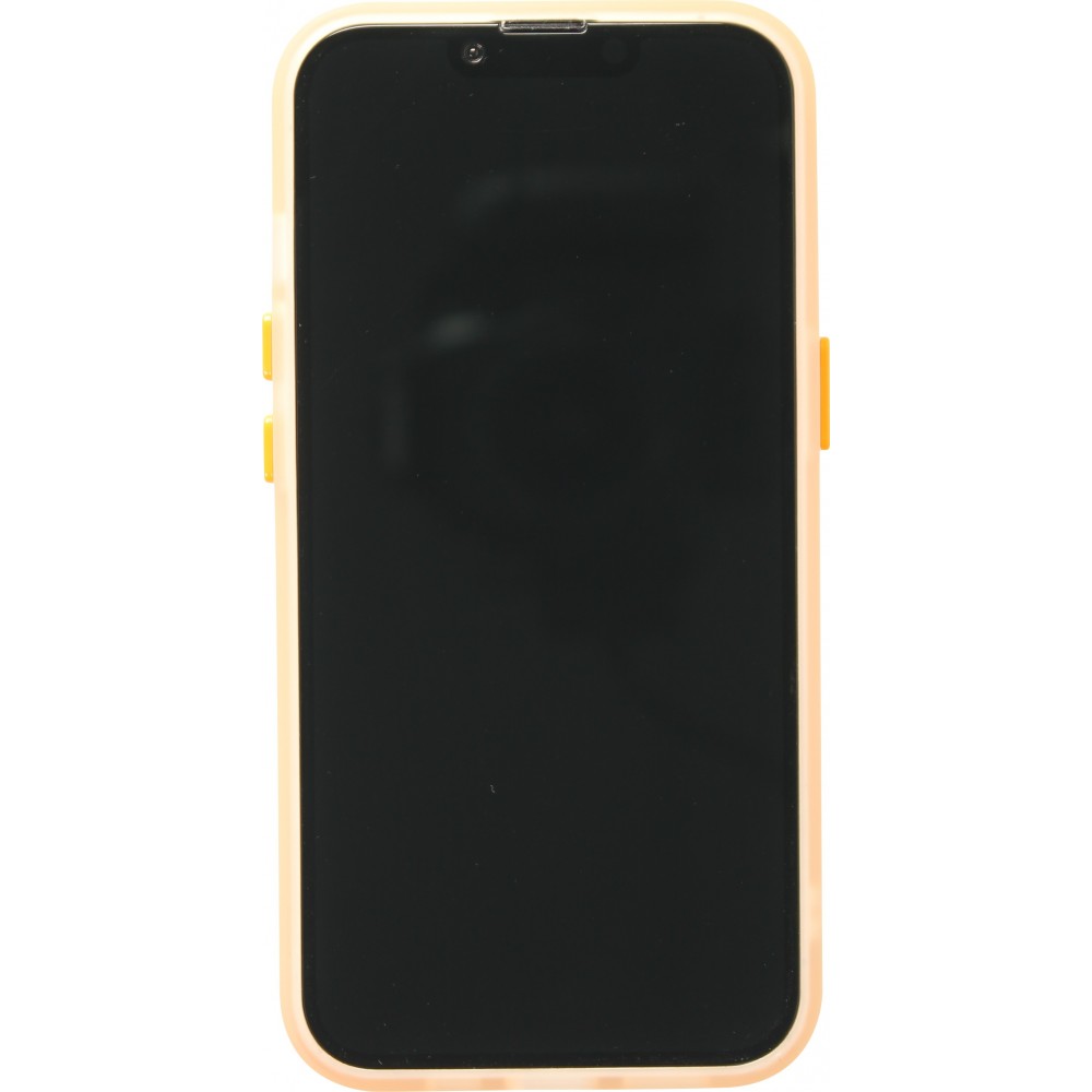 Coque iPhone 16e - Jelly Color semi-transparent avec MagSafe - Orange