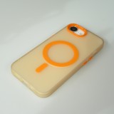 Coque iPhone 16e - Jelly Color semi-transparent avec MagSafe - Orange