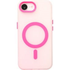 iPhone 16e Case Hülle - Jelly Color MagSafe - Semi-transparent Rosa - Rosa