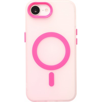 iPhone 16e Case Hülle - Jelly Color MagSafe - Semi-transparent Rosa - Rosa