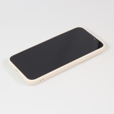 iPhone 16e Case Hülle - Silikon Mat Herz gold - Beige