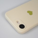 iPhone 16e Case Hülle - Silikon Mat Herz gold - Beige