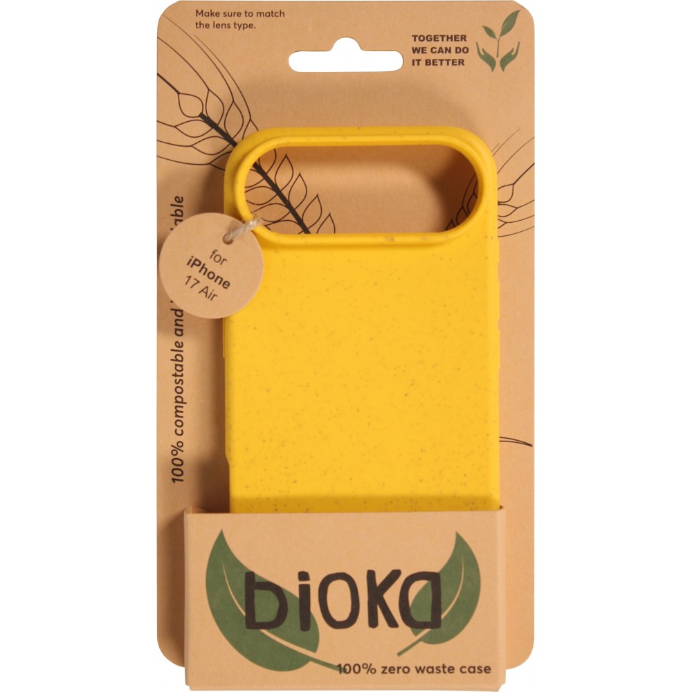 Hülle iPhone Air - Bioka Biologisch Abbaubar Eco-Friendly Kompostierbar - Gelb
