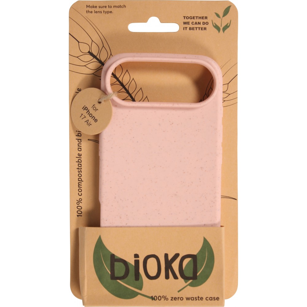Hülle iPhone Air - Bioka Biologisch Abbaubar Eco-Friendly Kompostierbar - Rosa