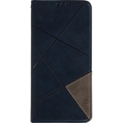 Coque iPhone Air - Flip Géometrique - Bleu
