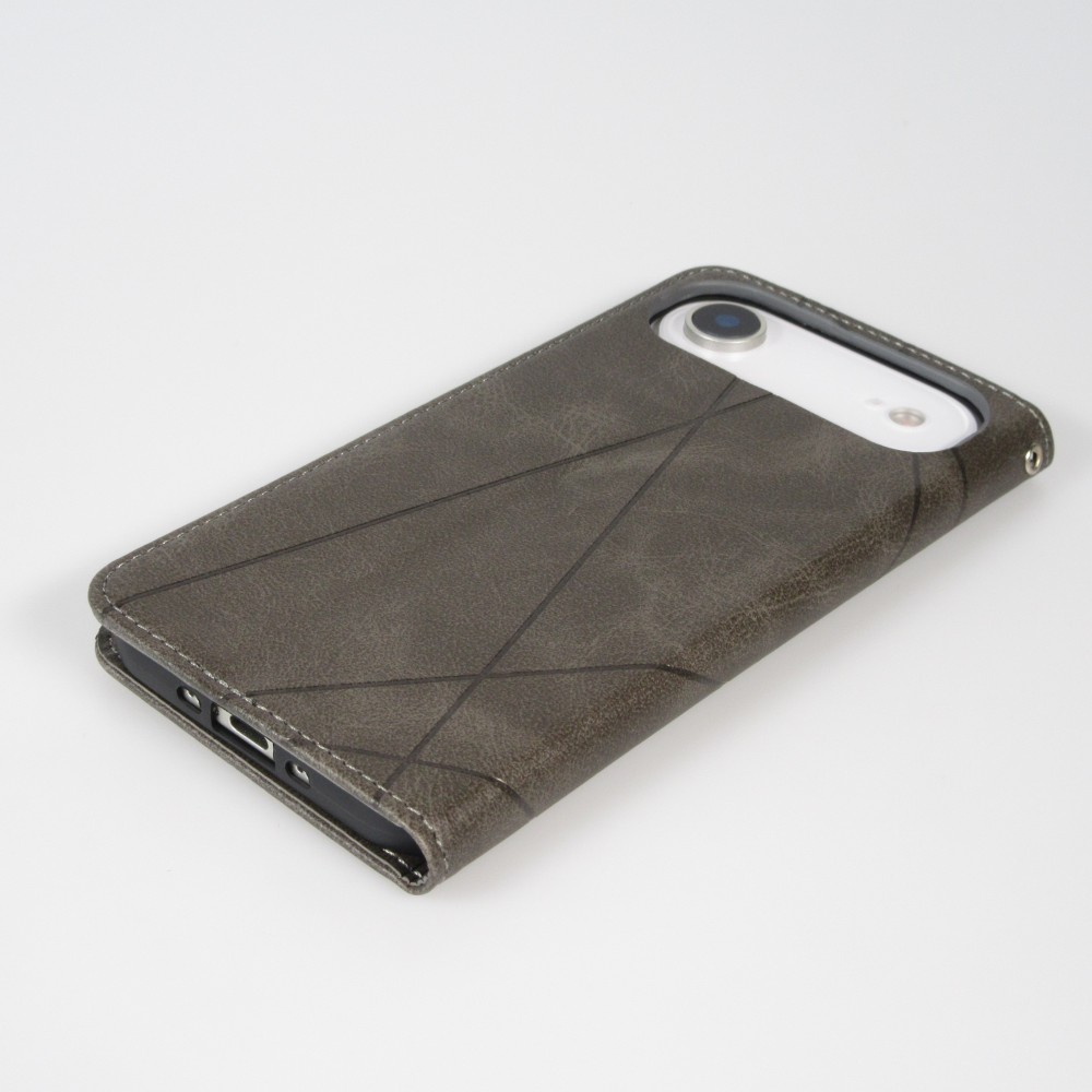 Hülle iPhone 17 Air - Flip Geometrisch - Grau