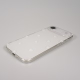 Coque iPhone Air - Gel petit coeur transparent - Blanc