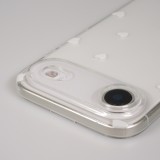 Coque iPhone Air - Gel petit coeur transparent - Blanc