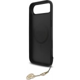 iPhone 17 Air Case Hülle - Guess 4G Charm Elegante Schutz Raffiniertes Design Trendaccessoire - Grau
