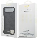 iPhone 17 Air Case Hülle - Guess 4G Charm Elegante Schutz Raffiniertes Design Trendaccessoire - Grau