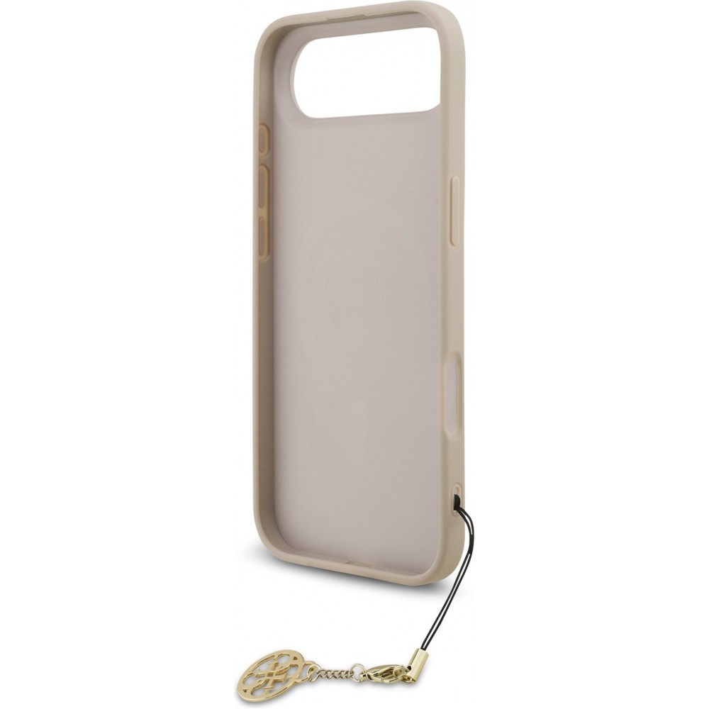 iPhone 17 Air Case Hülle - Guess 4G Charm Elegante Schutz Raffiniertes Design Trendaccessoire - Rosa