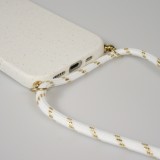iPhone 17 Case Hülle - Bio Eco-Friendly Vegan mit Handykette Necklace - Weiss