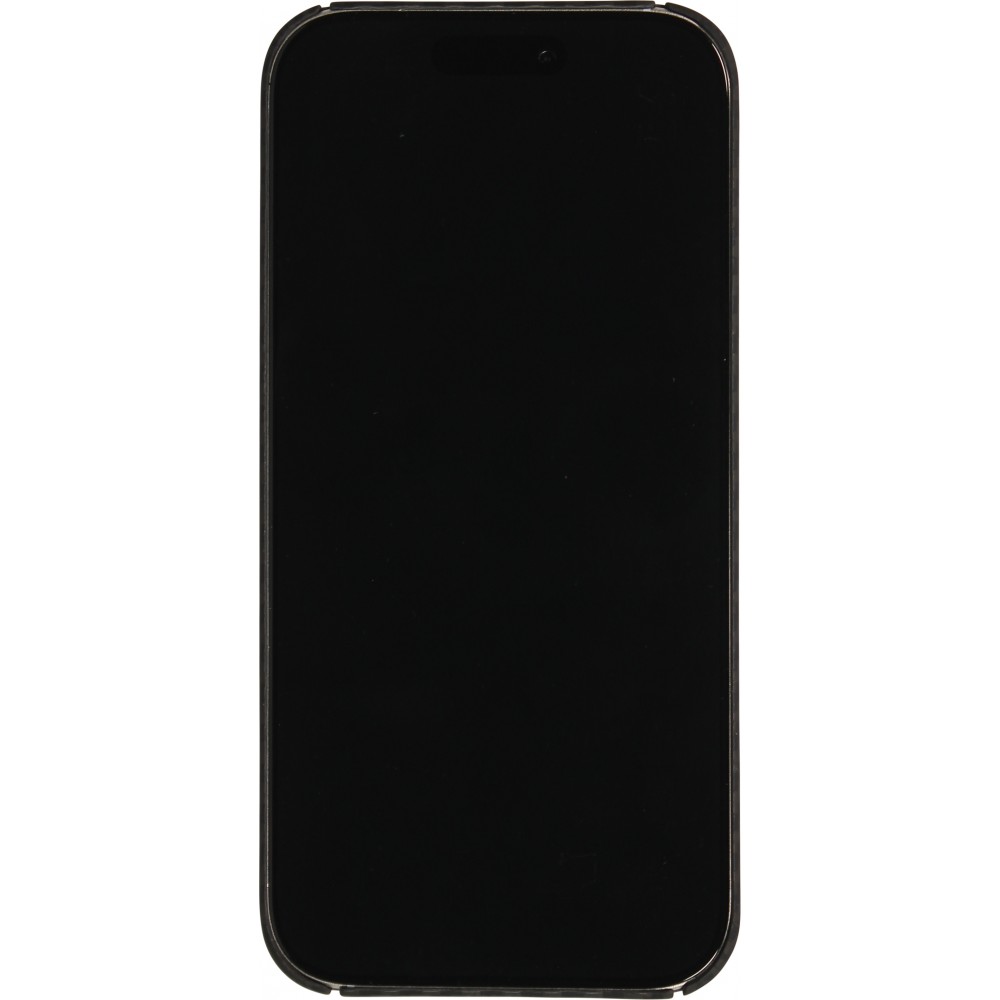 iPhone 17 Case Hülle - Carbomile Schutzcase aus echtem Aramid Carbonfaser - Schwarz
