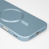iPhone 17 Case Hülle - Gummi weich mit Kameraschutzglas MagSafe - Blau
