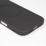 iPhone 17 Case Hülle - Gummi weich mit Kameraschutzglas MagSafe - Schwarz