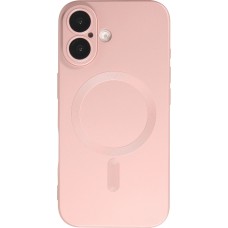 iPhone 17 Case Hülle - Gummi weich mit Kameraschutzglas MagSafe - Rosa