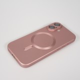 iPhone 17 Case Hülle - Gummi weich mit Kameraschutzglas MagSafe - Rosa