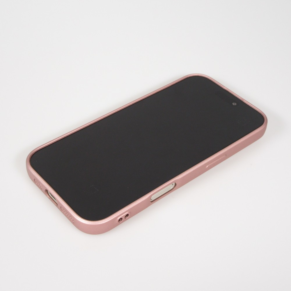 iPhone 17 Case Hülle - Gummi weich mit Kameraschutzglas MagSafe - Rosa