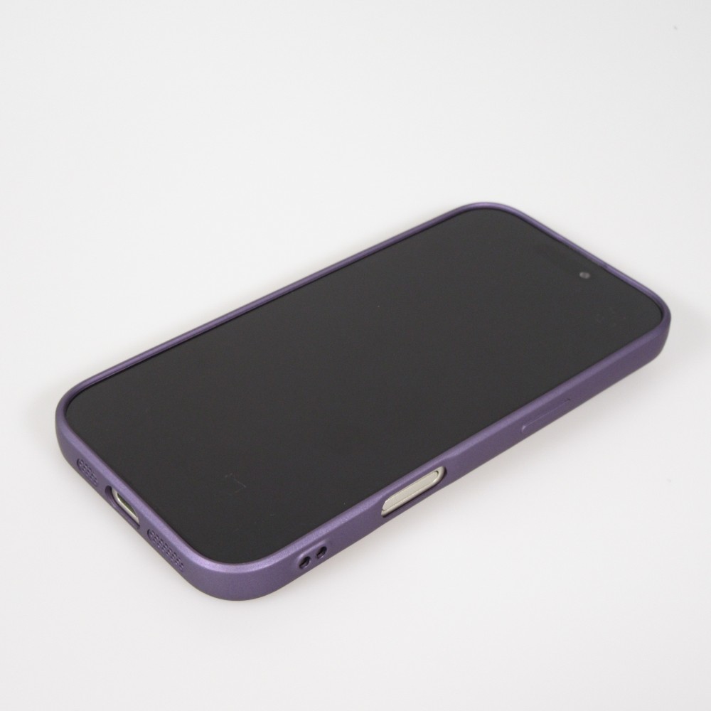 iPhone 17 Case Hülle - Gummi weich mit Kameraschutzglas MagSafe - Violett