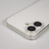 Hülle iPhone 17 - Gummi transparent mit Seil - Weiss gefleckt