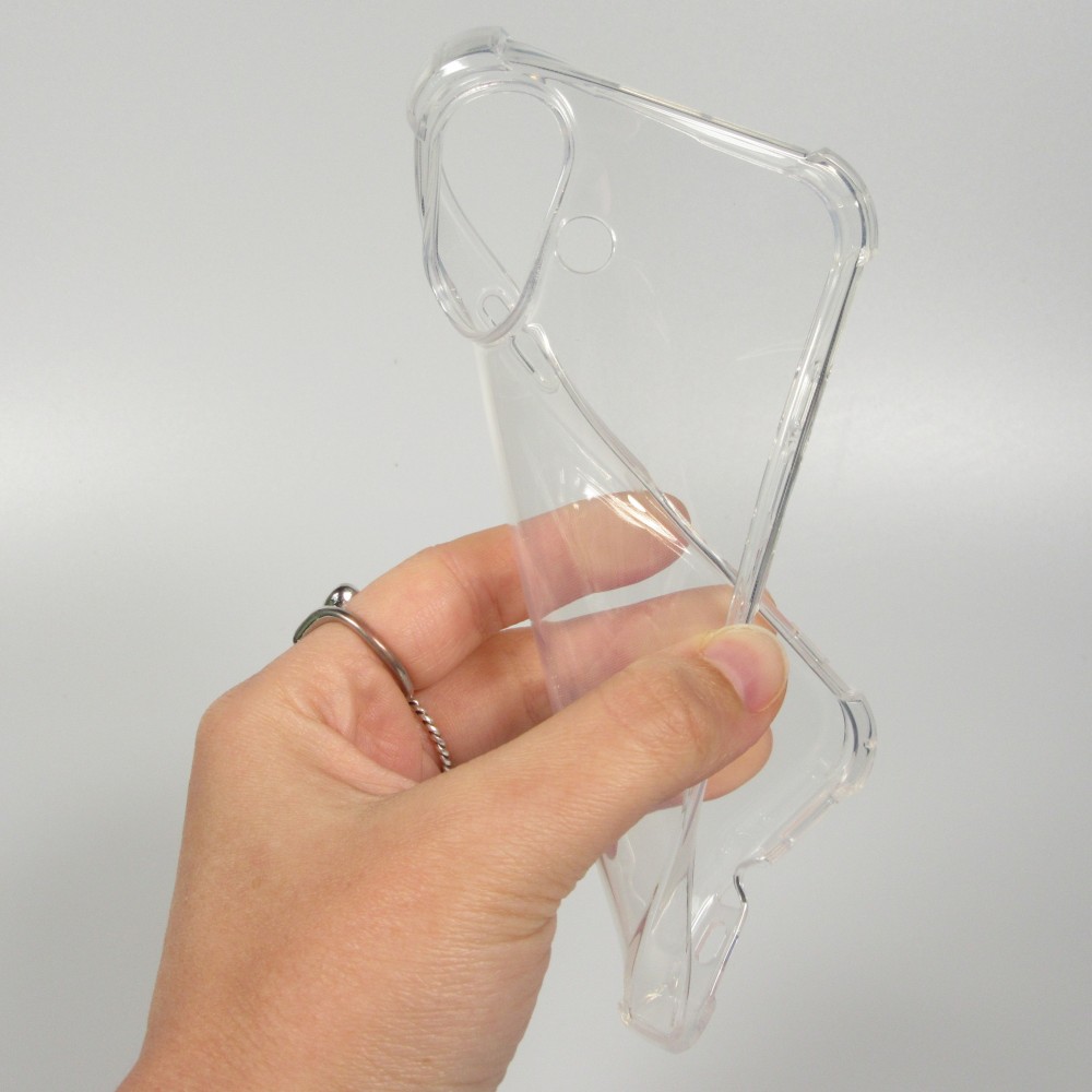 iPhone 17 Case Hülle - Gummi Transparent Gel Bumper mit extra Schutz für Ecken Antischock