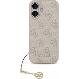 iPhone 17 Case Hülle - Guess 4G Charm Elegante Schutzhülle Raffiniertes Design Trendaccessoire - Rosa