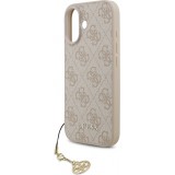 iPhone 17 Case Hülle - Guess 4G Charm Elegante Schutzhülle Raffiniertes Design Trendaccessoire - Rosa