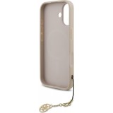 iPhone 17 Case Hülle - Guess 4G Charm Elegante Schutzhülle Raffiniertes Design Trendaccessoire - Rosa