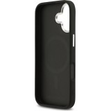 Coque iPhone 17 - Karl Lagerfeld PU RSG Logo MagSafe élégante et protectrice - Noir