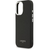 iPhone 17 Case H&uuml;lle - Lacoste PU Leder Champs Elysees MagSafe elegante und langlebige Schutzh&uuml;lle - Schwarz