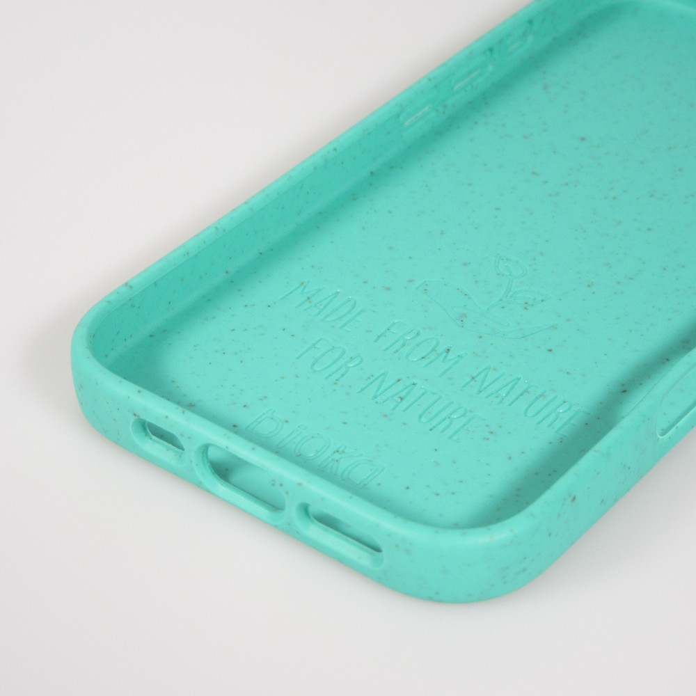 Coque iPhone 17 Pro - Bioka biodégradable et compostable Eco-Friendly - Turquoise