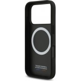 iPhone 17 Pro Case Hülle - BMW M Carbon Tricolor Line MagSafe kompatible Premium Schutz - Schwarz