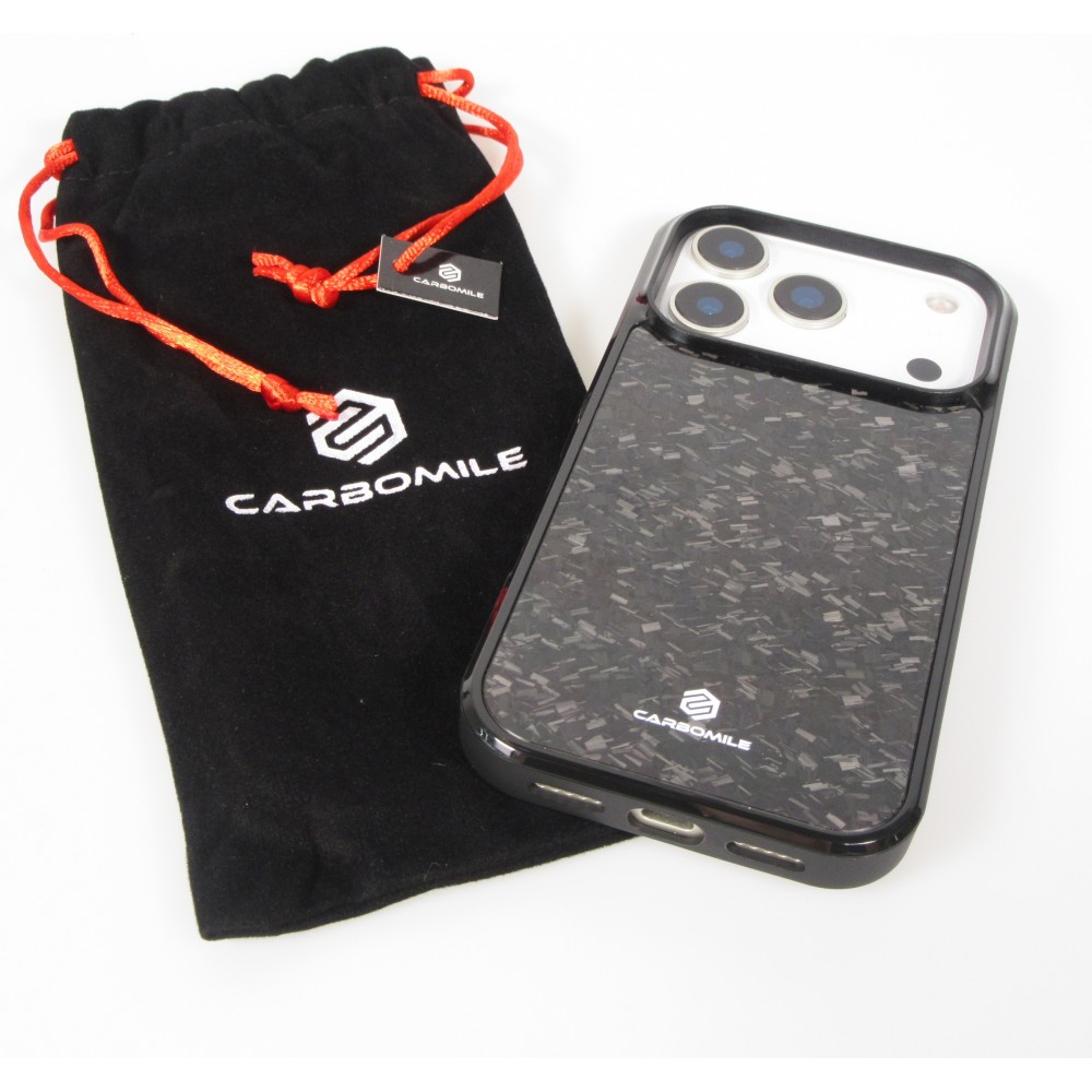 iPhone 17 Pro Case Hülle - Carbomile Forged Carbon (Kompatibel mit MagSafe)