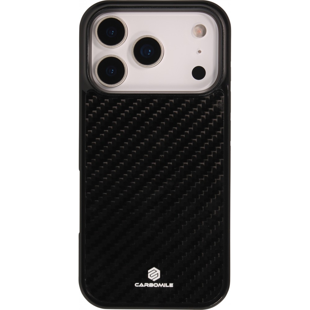 iPhone 17 Pro Case Hülle - Carbomile Carbon Fiber (Kompatibel mit MagSafe)