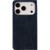 Hülle iPhone 17 Pro - Flip Geometrisch blau