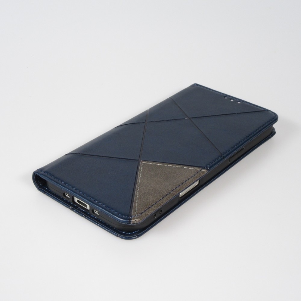 Hülle iPhone 17 Pro - Flip Geometrisch blau